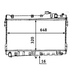 Chladič motora MAHLE CR 185 000S