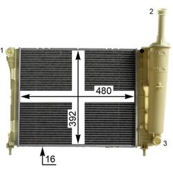 Chladič motora MAHLE CR 2005 000P - obr. 13