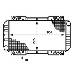 Chladič motora MAHLE CR 619 000S