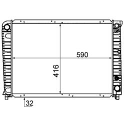 Chladič motora MAHLE CR 654 000S