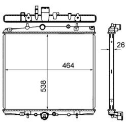 Chladič motora MAHLE CR 852 000S - obr. 1