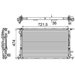 Chladič motora MAHLE CR 911 000S - obr. 11