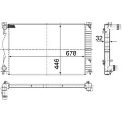 Chladič motora MAHLE CR 977 000S