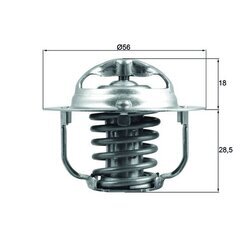 Termostat chladenia MAHLE TX 208 91D