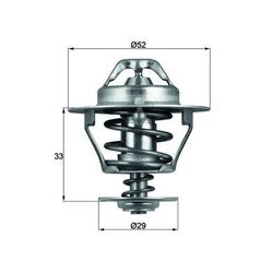 Termostat chladenia MAHLE TX 77 88D - obr. 2