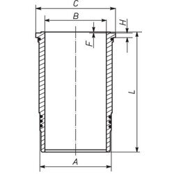 Vložka valcov MAHLE 037 WN 55 00 - obr. 1