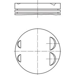 Piest MAHLE 083 07 00 - obr. 1