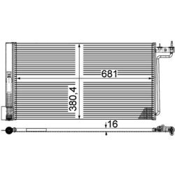 Kondenzátor klimatizácie MAHLE AC 29 000P - obr. 1