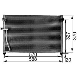 Kondenzátor klimatizácie MAHLE AC 301 000S - obr. 1