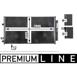 Kondenzátor klimatizácie MAHLE AC 33 000P