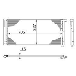 Kondenzátor klimatizácie MAHLE AC 425 000S - obr. 1