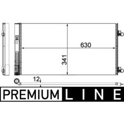 Kondenzátor klimatizácie MAHLE AC 751 000P