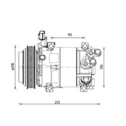 Kompresor klimatizácie MAHLE ACP 1468 000P - obr. 2