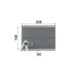 Výparník klimatizácie MAHLE AE 124 000P - obr. 11