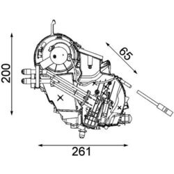 Výparník klimatizácie MAHLE AE 75 000P - obr. 2