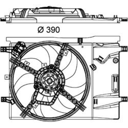 Ventilátor chladenia motora MAHLE CFF 181 000P - obr. 1