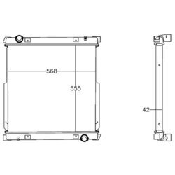 Chladič motora MAHLE CR 1216 000P - obr. 1