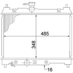 Chladič motora MAHLE CR 1522 000S