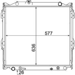 Chladič motora MAHLE CR 1528 000S