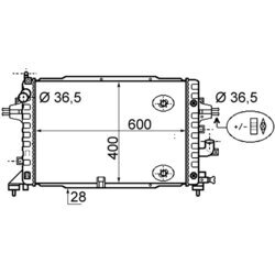 Chladič motora MAHLE CR 1858 000S - obr. 17