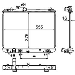 Chladič motora MAHLE CR 1870 000S