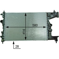 Chladič motora MAHLE CR 2114 000P - obr. 3