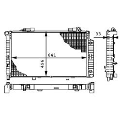 Chladič motora MAHLE CR 316 000P - obr. 1