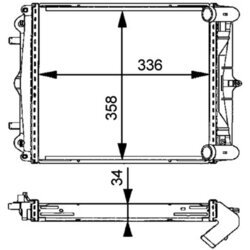 Chladič motora MAHLE CR 370 000P - obr. 9