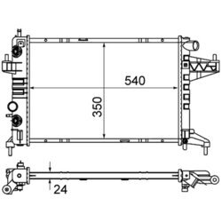 Chladič motora MAHLE CR 390 000S - obr. 11