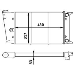 Chladič motora MAHLE CR 420 000P - obr. 3