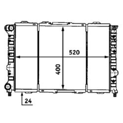 Chladič motora MAHLE CR 519 000S - obr. 1