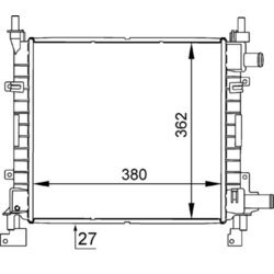 Chladič motora MAHLE CR 626 000S