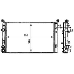 Chladič motora MAHLE CR 645 000S - obr. 1