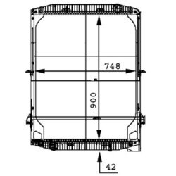 Chladič motora MAHLE CR 692 000P - obr. 1