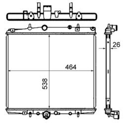 Chladič motora MAHLE CR 851 000S - obr. 1