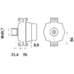 Alternátor MAHLE MG 1061 - obr. 3