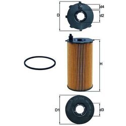 Olejový filter MAHLE OX 354D