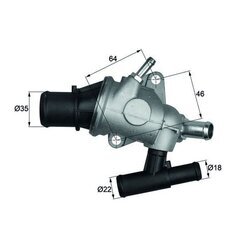 Termostat chladenia MAHLE TH 29 88