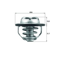 Termostat chladenia MAHLE TX 122 82