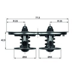 Termostat chladenia MAHLE TX 32D - obr. 1