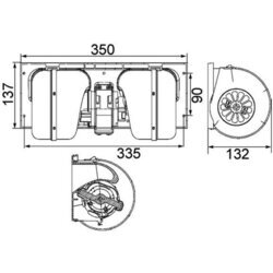 Vnútorný ventilátor MAHLE AB 85 000P - obr. 1