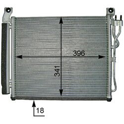 Kondenzátor klimatizácie MAHLE AC 591 000P - obr. 3