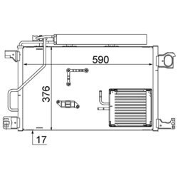 Kondenzátor klimatizácie MAHLE AC 661 000S - obr. 1