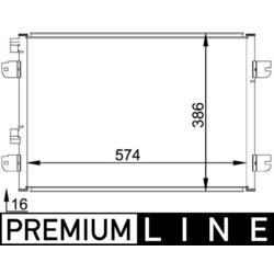 Kondenzátor klimatizácie MAHLE AC 691 000P