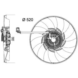 Ventilátor chladenia motora MAHLE CFF 474 000P - obr. 1