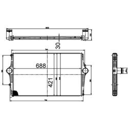 Chladič plniaceho vzduchu MAHLE CI 518 000S - obr. 1