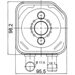 Chladič motorového oleja MAHLE CLC 165 000S