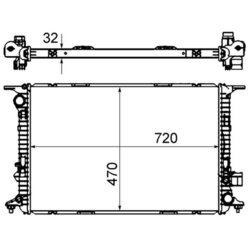 Chladič motora MAHLE CR 1022 000S