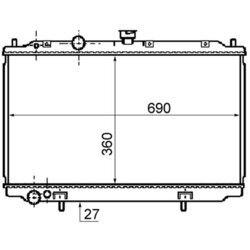 Chladič motora MAHLE CR 1077 000S