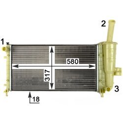 Chladič motora MAHLE CR 1108 000P - obr. 13